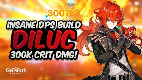 14++ Genshin impact diluc early build info · rena