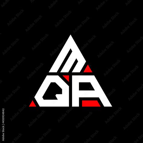 MQA triangle letter logo design with triangle shape. MQA triangle logo ...