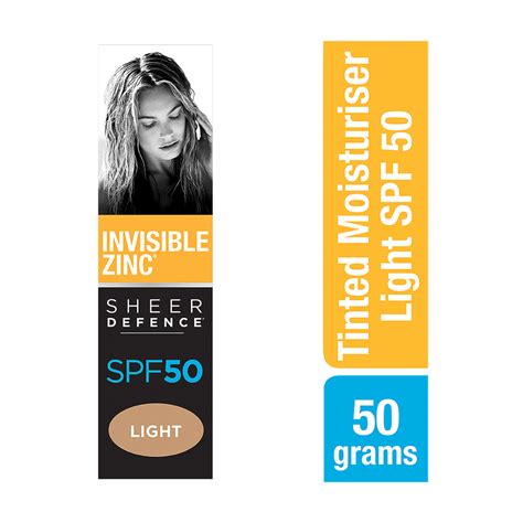 Invisible Zinc Sheer Defence Tinted Moisturiser Spf Light G