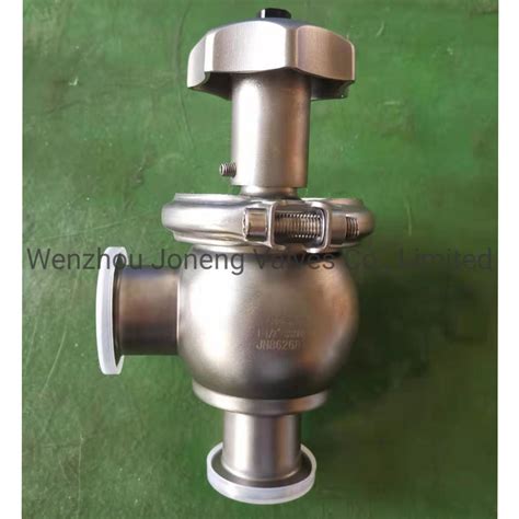 Joneng Stainless Steel Sanitary Grade Manual Clamped Regulating Valve