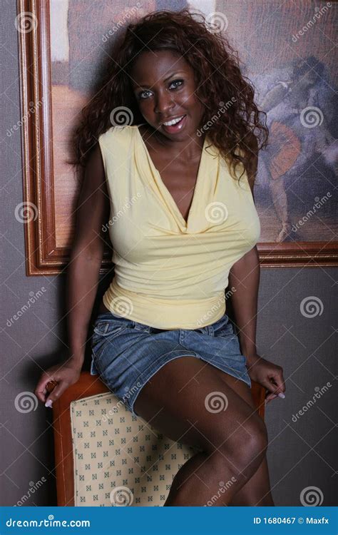 Beautiful Black Woman Stock Image Image Of Breast Erotic 1680467