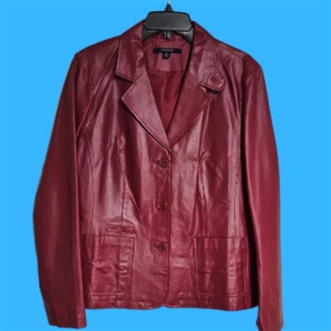 Chadwicks Jackets Coats Chadwicks Red Leather Jacket Size 6