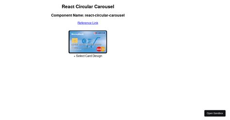 React Circular Carousel Examples Codesandbox