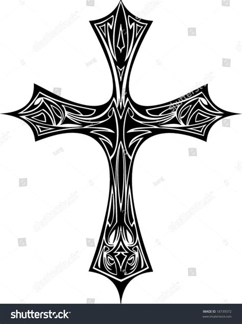 Cross Tribal Stock Vector 18739372 Shutterstock