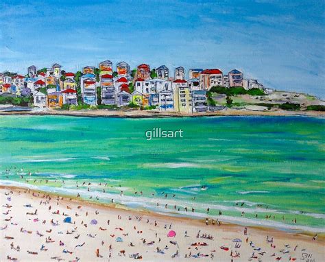 Bondi Inkand Acrylic By Gillsart Redbubble