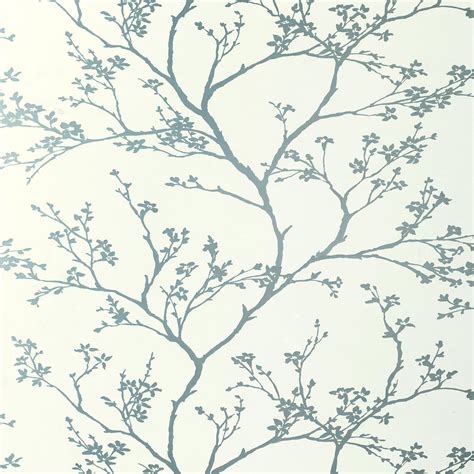 Schumacher Twiggy Wallpaper In Silver Chairish