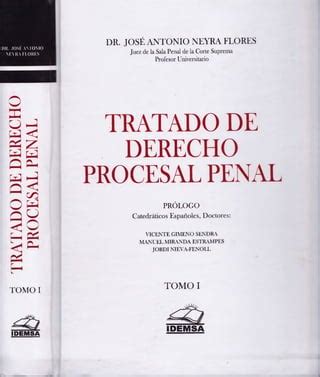 Tratado De Derecho Procesal Penal Tomo I Pdf