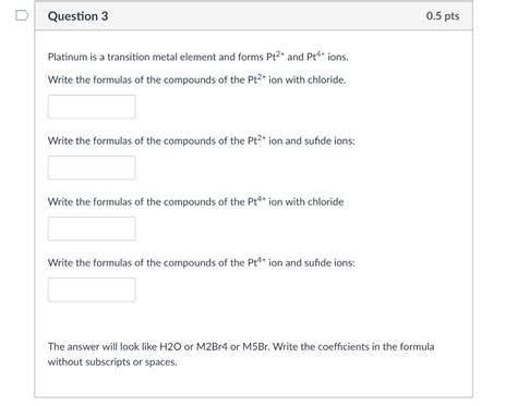 Solved D Question 4 05 Pts The Mass Spectrum Of An Element