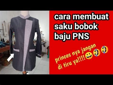 Cara Membuat Kantong Bobok Atau Saku Bobok Mudah Baju Dinas Asn Pns