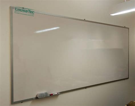 Valor Do Quadro Branco - Quadro Escolar Branco Liso 500x120cm - Lousa Profissional - Moldura de ...
