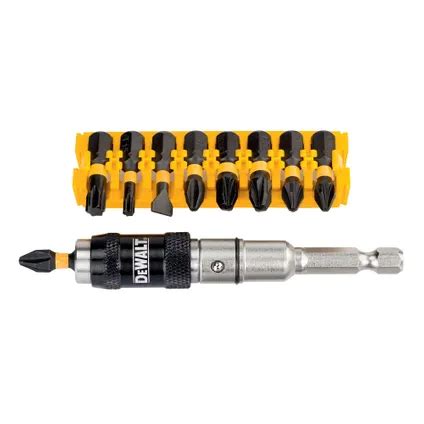 DeWalt Extreme Impact Torsion Schroefbits Zwenkbare Bithouder Set 10