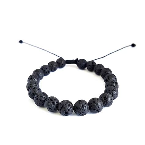 Pulseira Masculina Pedra Natural Vulc Nica Elo