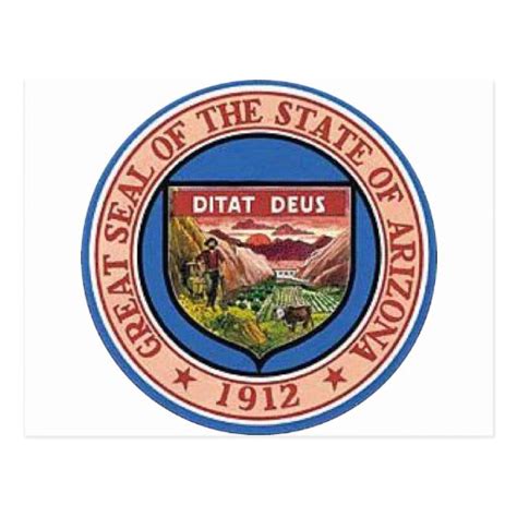 Arizona State Seal Postcard | Zazzle