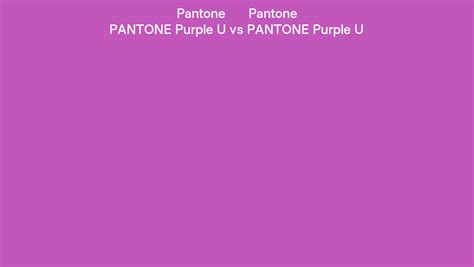 Pantone Purple U Vs Pantone Purple U Side By Side Comparison