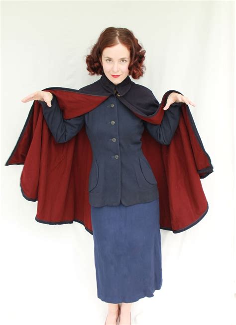 10 Wwii 1940s Wool Nurses Cape Nurse Cape Wwii Fashion Vintage