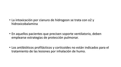 Lesiones Por Inhalacion De Humo Diagnostico Y Pptx