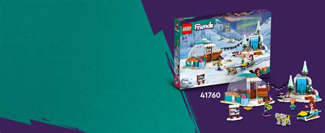 LEGO 41756 Friends Les Vacances au Ski Set de Mini Poupées Liann Aron