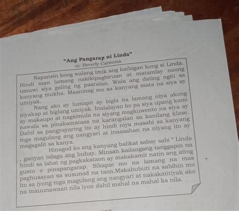 Sagutin Ang Mga Sumusunod Na Tanong Ano Ang Naramdaman Mo Matapos