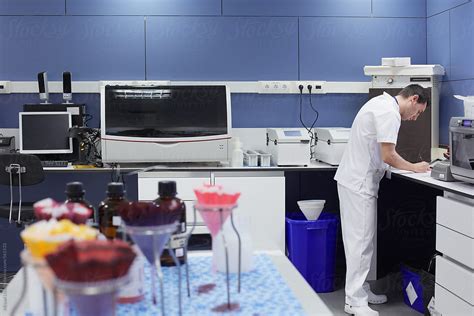 "Male Lab Technician Working With Anatomical Pathology Equipment" by ...