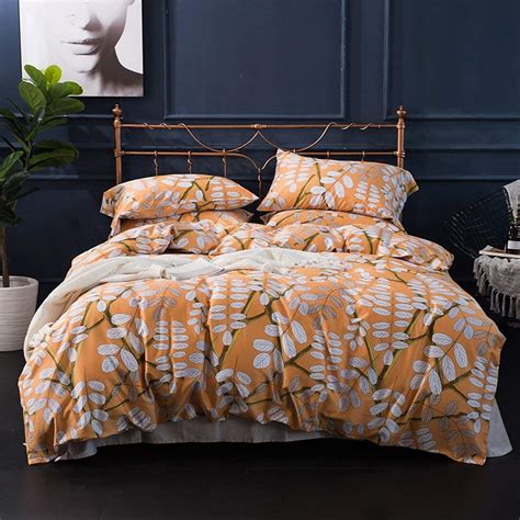 Unique Modern Duvet Cover Set Boho Chic Botanic Retro Mod Minimalist