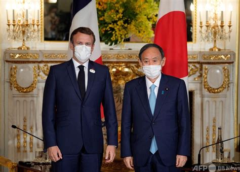 五輪開会式出席のマクロン仏大統領、菅首相と会談 写真13枚 国際ニュース：afpbb News