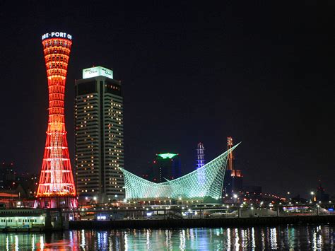 神戸の定番夜景・メリケンパークとハーバーランド 神戸夜景壁紙・無料壁紙・神戸の夜景情報2011【神戸夜景壁紙ブログ】