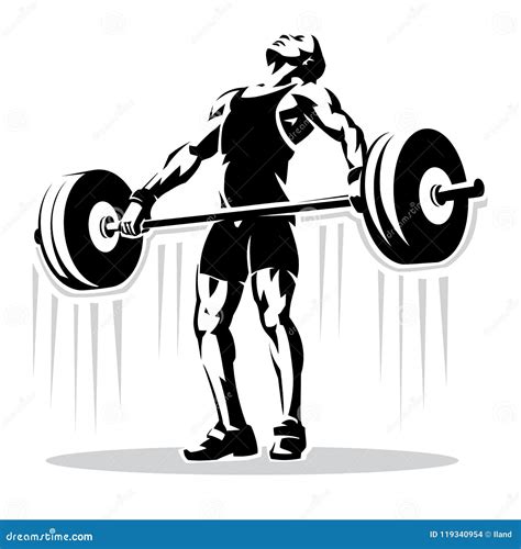 Weightlifting Cartoons Illustrations Vector Stock Images