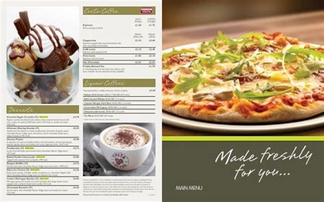 Premier Inn Torquay Menu