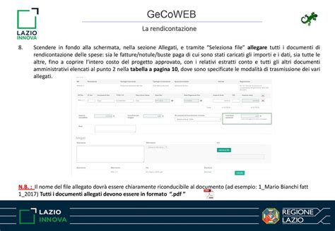 Il Sistema Gecoweb Guida Alla Rendicontazione Ppt Scaricare