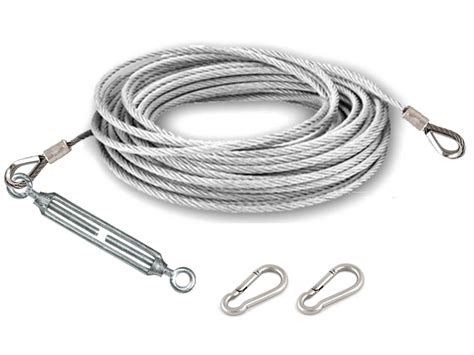 Guy Wire Kit 4 0mm 719 G2070 Galvanised Steel Wire Rope