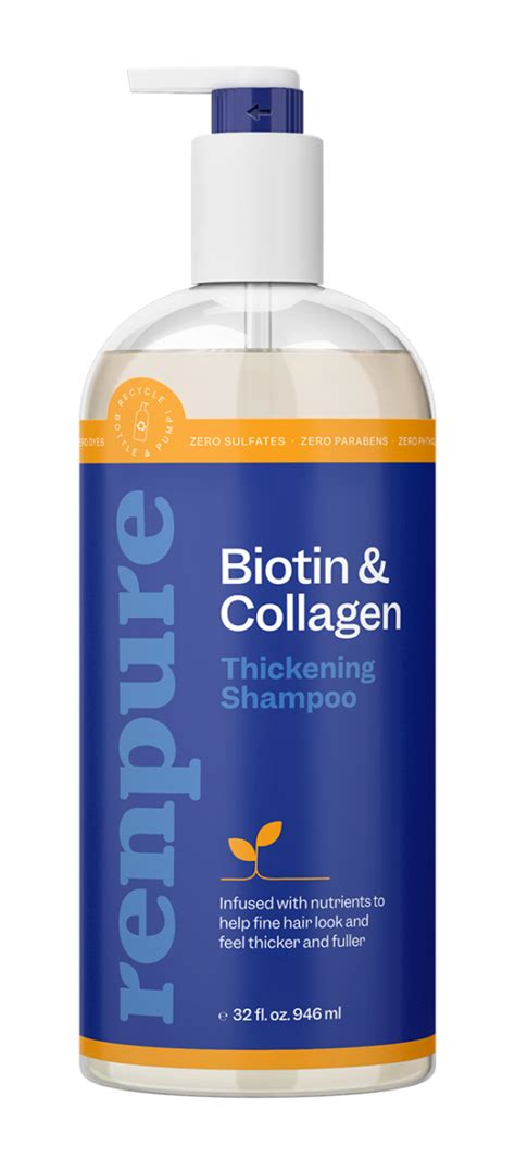 Biotin And Collagen Thickening Shampoo Renpure