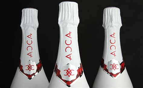 Acca Champagne Logo Design And Bottle Design With Wrap