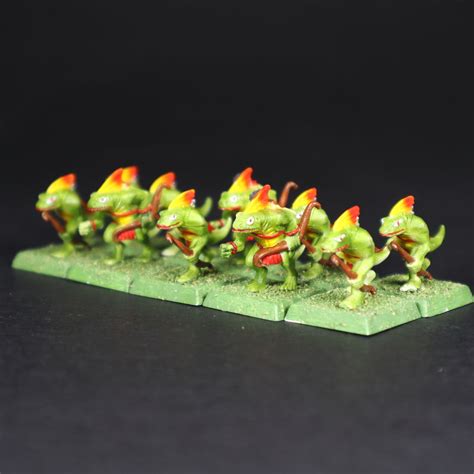 Lizardmen Painted Skink Archers X Warhammer Fantasy Games