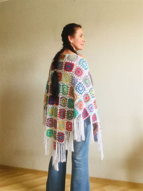 Granny Square Shawl Free Pattern Using The Basic Premise Of The Granny