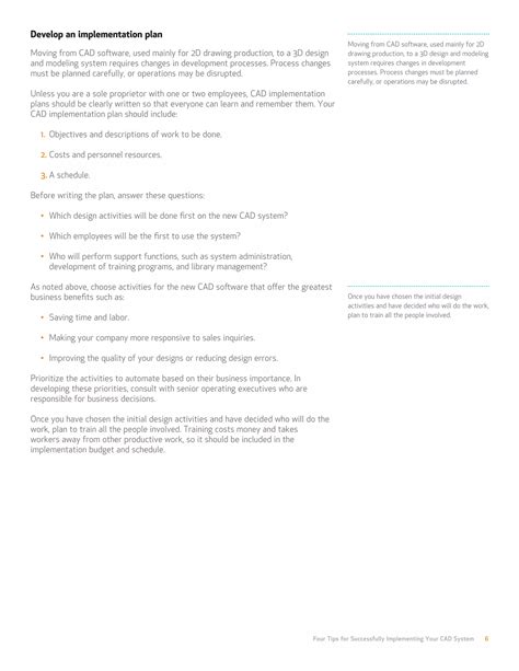 Four Tips For Successfully Implementing Your CAD System PDF