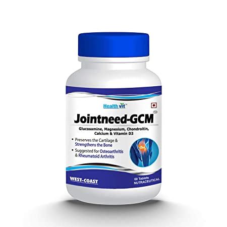 Healthvit Jointneed Gcm With Glucosamine Magnesium Chondroitin