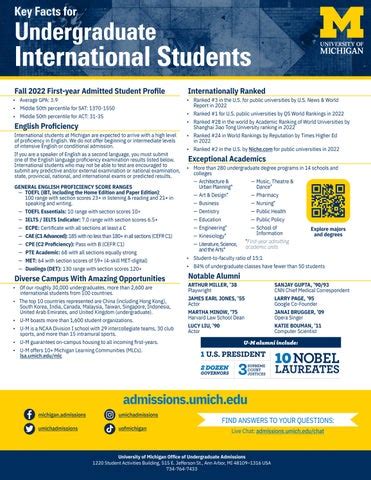 Guide To Admissions Michigan S Public Universities By Office Of