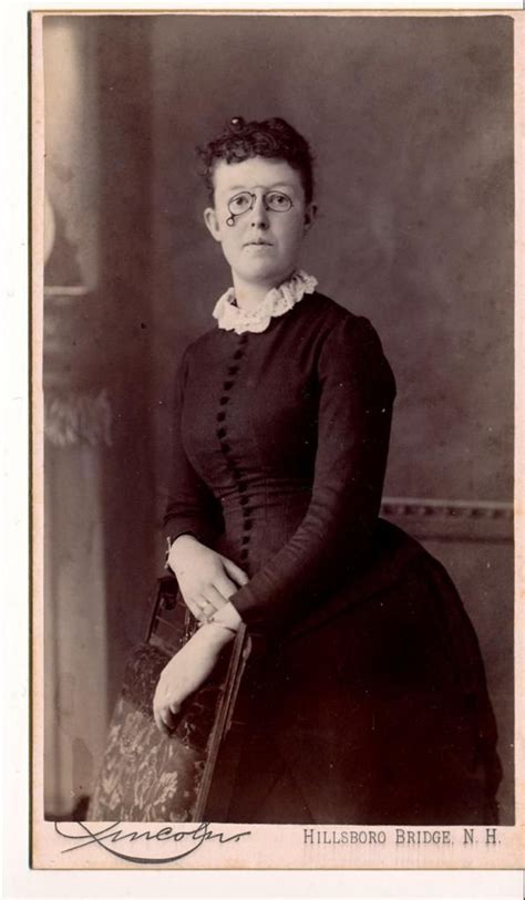 Vintage Sepia Cabinet Photograph Of A Victorian Woman Wearing Funky Eye