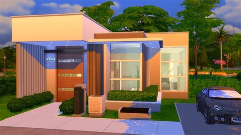 MODERN TINY HOUSE SIMS 4 SPEED BUILD NO CC YouTube