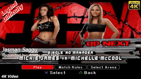 WWE SmackDown Vs Raw 2008 Mickie James Vs Michelle McCool Single