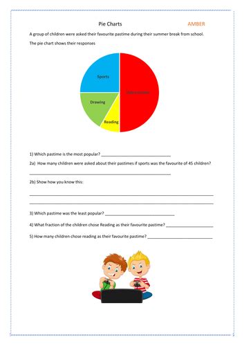 Constructing And Reading Pie Charts Teaching Resources