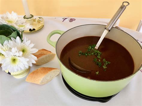 German Oxtail Soup Ochsenschwanzsuppe Traditional German Food