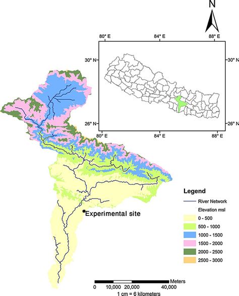 Location Of Experimental Site In Bagmati River Basin Nepal Download