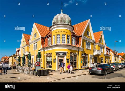 Denmark, Jutland, Skagen, downtown restaurant Stock Photo - Alamy