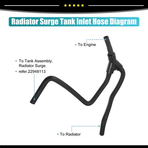 Piece Of Upper Radiator Inlet Hose Fit For Cadillac Ats Cts