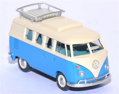 1zu87 eu Shop für gebrauchte Modellautos VW T1 Campingbus blau