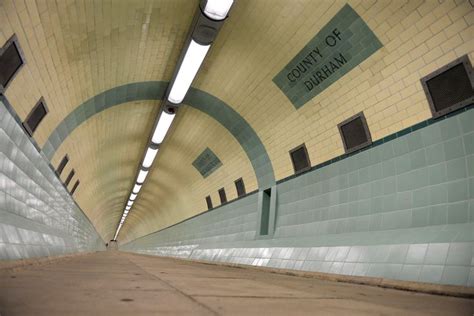 The Tyne Pedestrian/Bicycle Tunnel Under the River Tyne Between Howdon ...