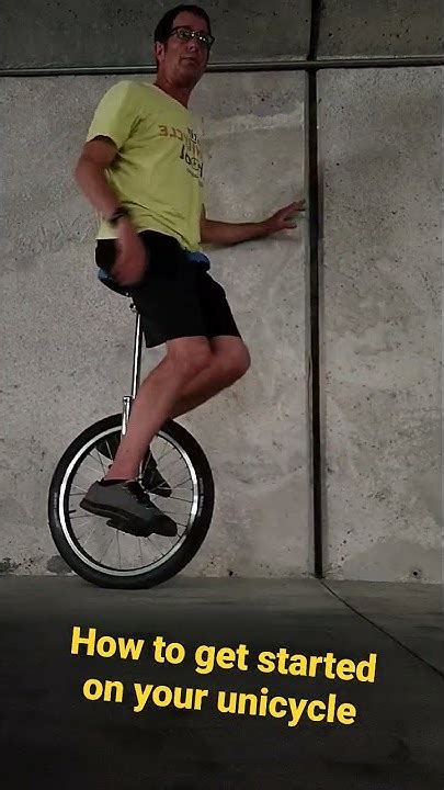 How To Learn To Ride Your Unicycle Short Lesson 1 Youtube