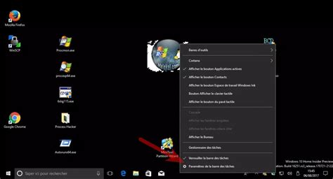 Comment remettre la barre des tâches en bas de Windows 10 malekal