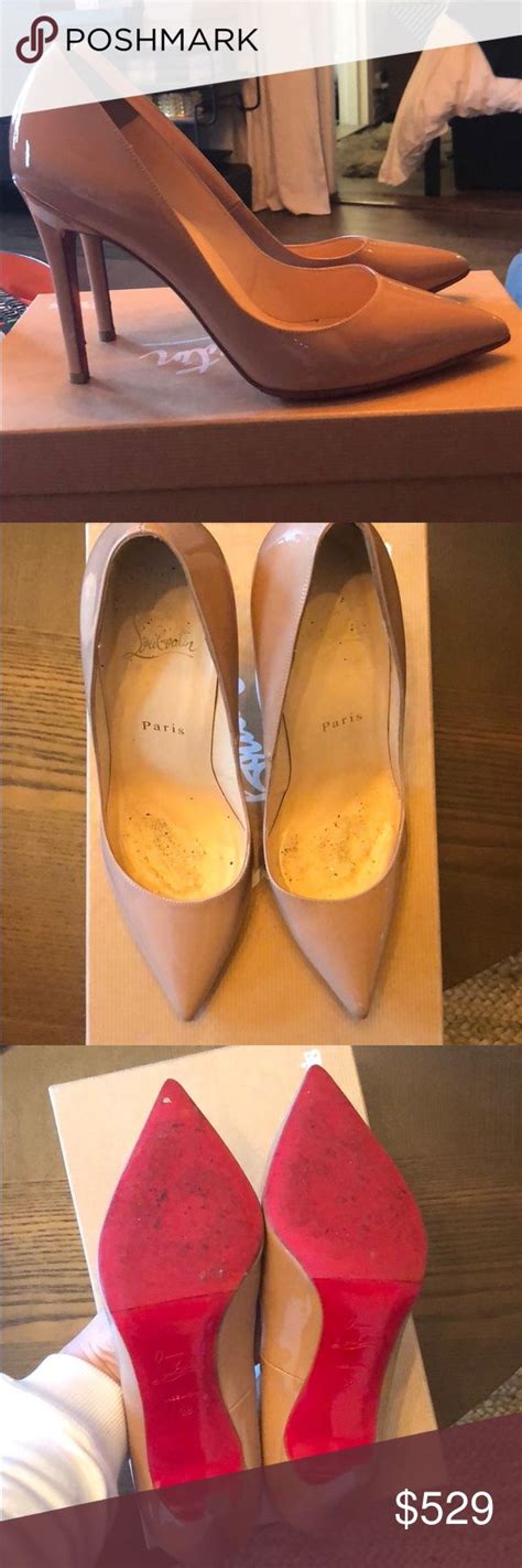 Christian Louboutin Pigalle Nude Patent Pumps